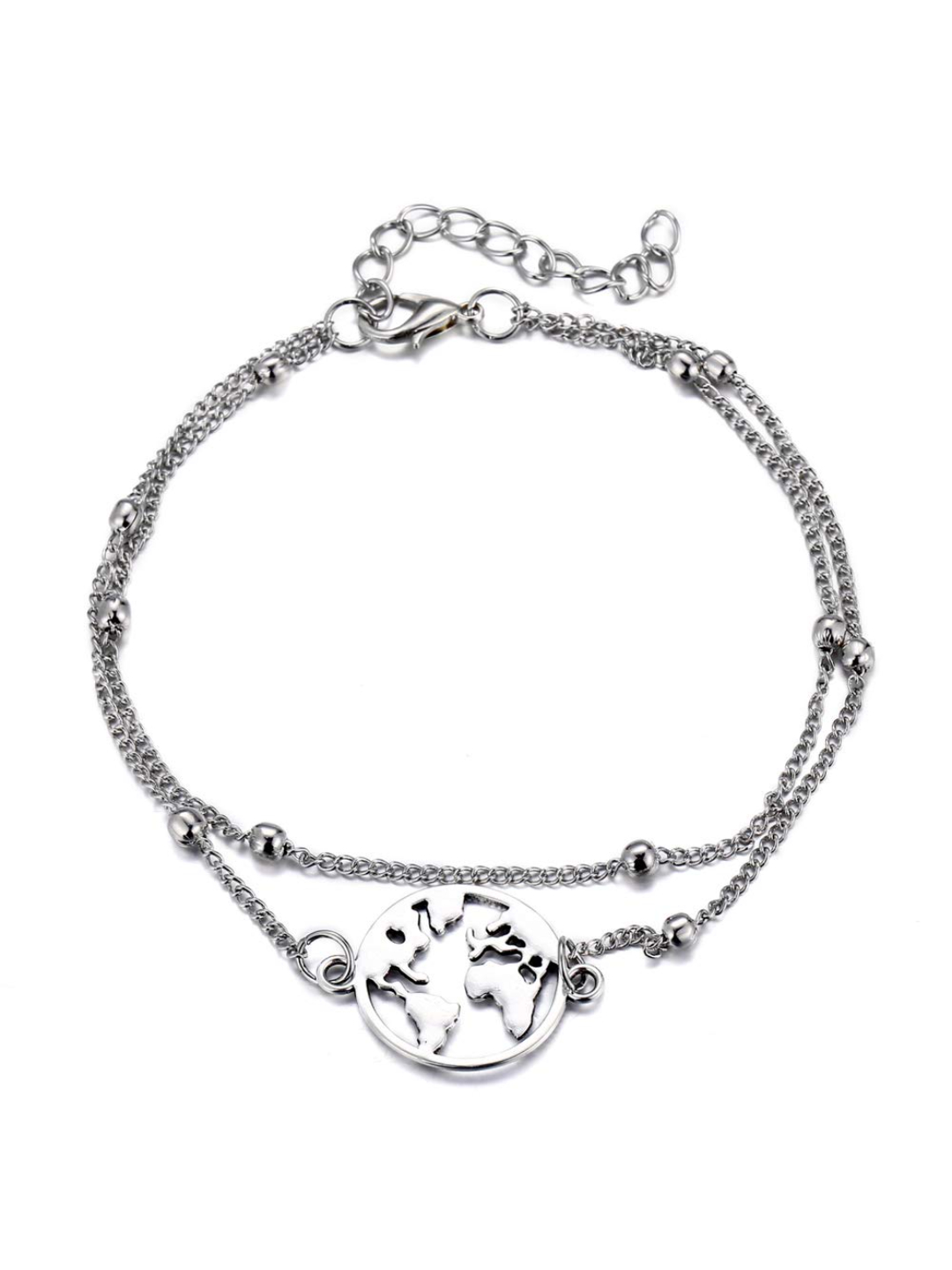 YouBella Jewellery Bohemian Anklet for Girls and Women (Silver) (YBANK_60004)